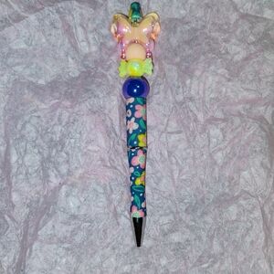 Homemade Floral Butterfly  Pen